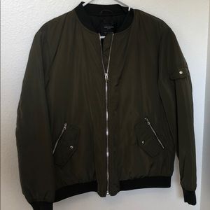 ZARA GREEN WOMANS BOMBER JACKET